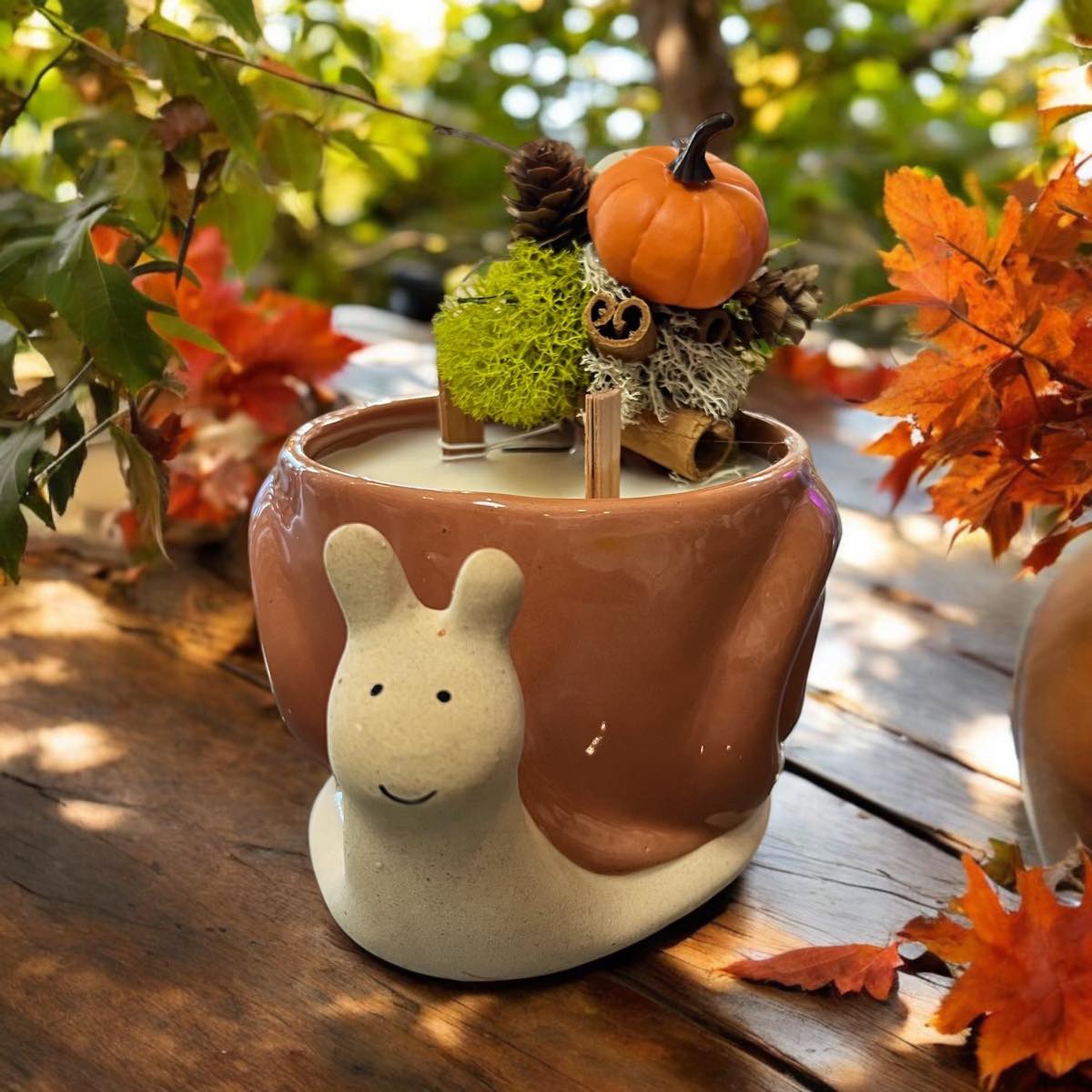 Snail Candle for Autumn