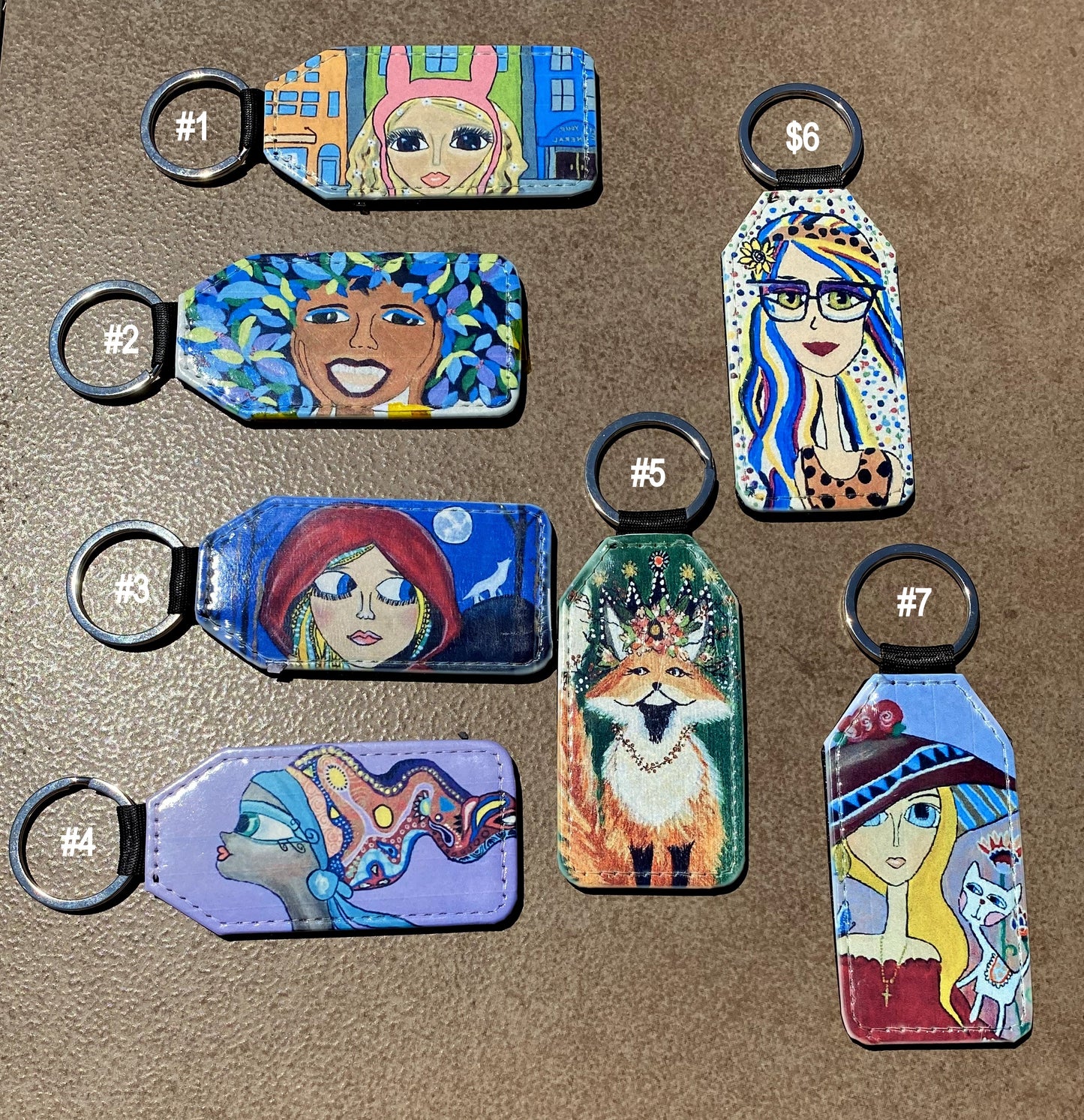 Beautiful Girl Etc Keychains